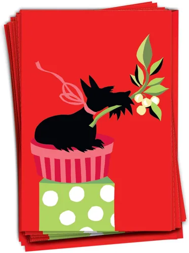 Vista 11 de NobleWorks Paquete a granel de 36 tarjetas de felicitación divertidas de Navidad con sobres, tarjetas divertidas en caja para perros y mujeres
