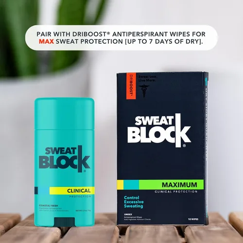 Vista 8 de SweatBlock Desodorante Antitranspirante para Mujeres y Hombres 48 Horas de Alta Protección contra el Sudor y el Olor Sin Irritación