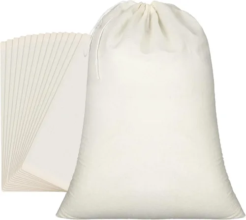 Vista 7 de Pangda - 15 bolsas de muselina de 8 x 10 pulgadas, bolsas de algodón