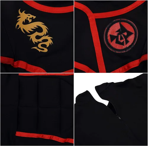 Vista 9 de Plusheddy Halloween children ninja dragon, endure logo cosplay costume M