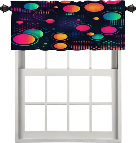 Vista 113 de Cortinas opacas de cocina con pintura al óleo de Europa rosa y negra para ventanas, cenefas opacas modernas de torre Eiffel de poliéster multicapa