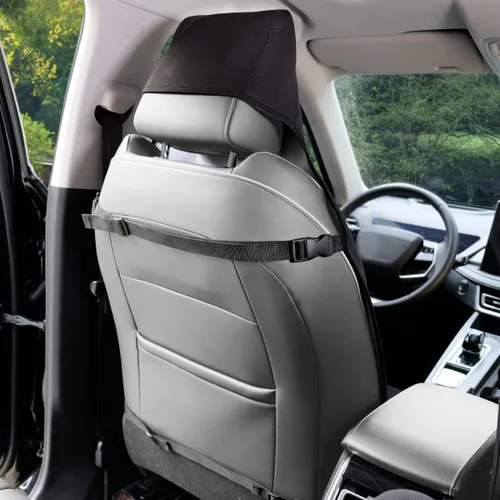 Vista 8 de Funda de asiento impermeable, protector de asiento de automóvil mejorado contra el sudor, perfecto para asiento universal antideslizante de Negro