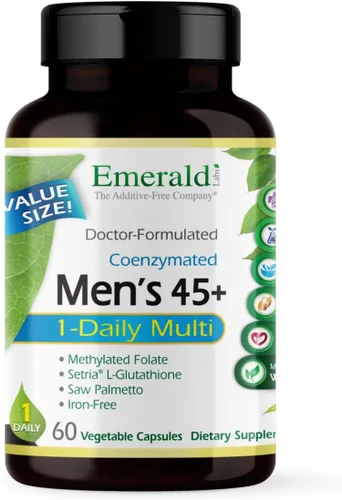 Vista 9 de EMERALD LABS Más de 45 días para hombre, hecho con palma enana americana, licopeno y más para apoyo cardíaco, óseo e inmunológico* - Sin gluten - 30
