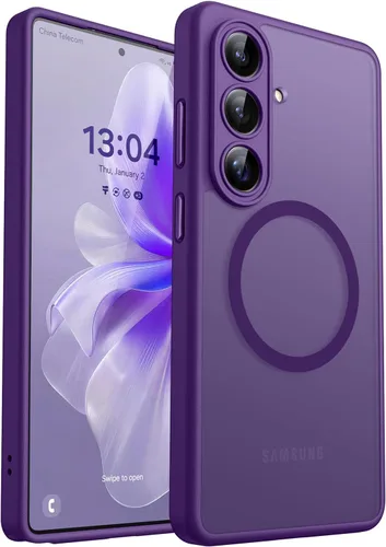 Vista 15 de CANSHN Funda diseñada para Samsung Galaxy A16-5G [protección completa de la cámara] [compatible con Magsafe] funda protectora trasera translúcida