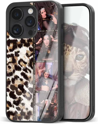 Vista 11 de Fundas personalizadas para iPhone y Samsung Photo Collage VS Leopard Print Case para amigas y mujeres