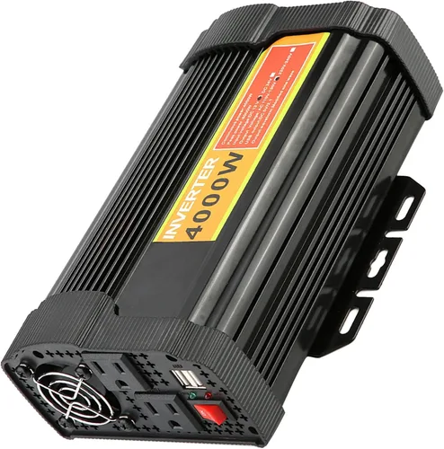 Vista 2 de Inversor de corriente para coche, 12 V CC a 110 V CA 4000 W Auto Voltaje Transformador Inversor Convertidor Coche