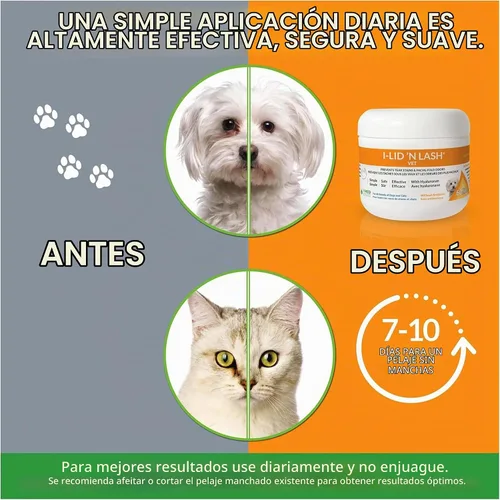 Vista 2 de i-lid 'n Lash Vet Toallitas de higiene, 60 Count por i-med Pharma Daily no-rinse cleanser for eyelids and lashes, facial folds, free of