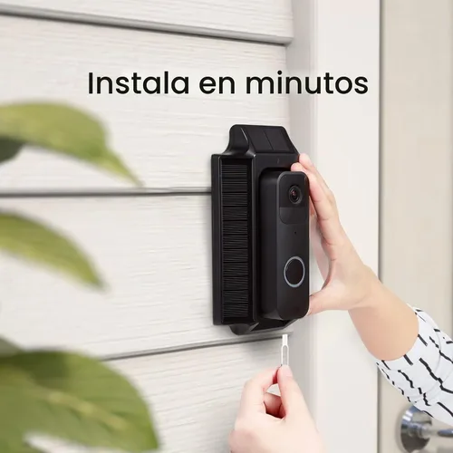 Vista 5 de Wasserstein Cargador solar y soporte, compatible con timbre de video Blink - Energía solar para tu timbre de video Blink (negro)
