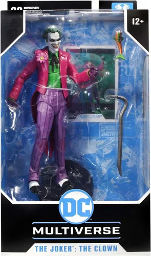 Vista 8 de DC Multiverse The Joker: The Clown from Batman: Three Jokers - Figura de acción de 7 pulgadas con accesorios DC Multiverse Figura de acción de 7