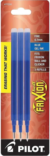 Vista 2 de Pilot FriXion recarga de bolígrafo de tinta de gel, paquete de 2, Azul