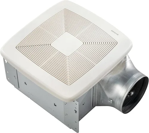 Vista 4 de Broan-NuTone QTXE110 - Ventilador con barras colgantes y conector de conducto redondo de 6 pulgadas, Certificado ENERGY STAR, 110 CFM, 0.7 Sones