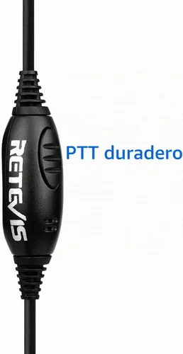 Vista 4 de Retevis Auricular Walkie Talkie, micrófono de auge, para RT22/RT68/RT21/H777