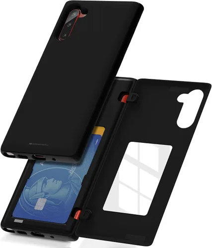 Vista 18 de GOOSPERY Parachoques magnético para puerta compatible con Galaxy Note 10, estuche tipo billetera con tarjetero, cierre automático por iman, funda