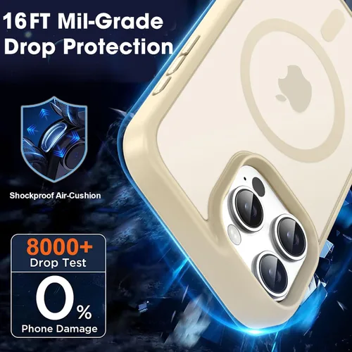Vista 450 de MOCCA - Funda magnética resistente para iPhone XR de 6.1 pulgadas, compatible con MagSafe, funda con protección contra caídas de grado militar