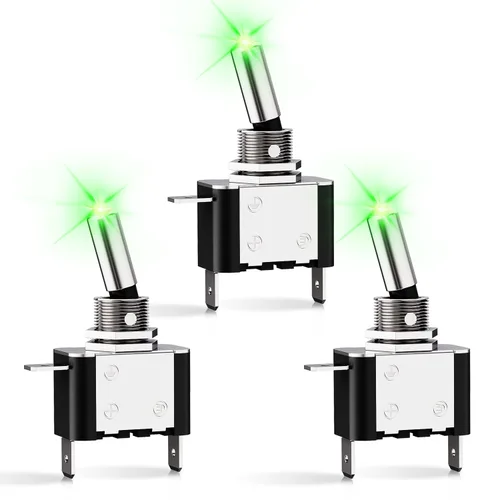 Vista 12 de Nilight Interruptor de Palanca de Polaridad Inversa de 4 Pines 2PCS Interruptores Basculantes Momentáneos de 12V 30A Encendido Apagado Encendido