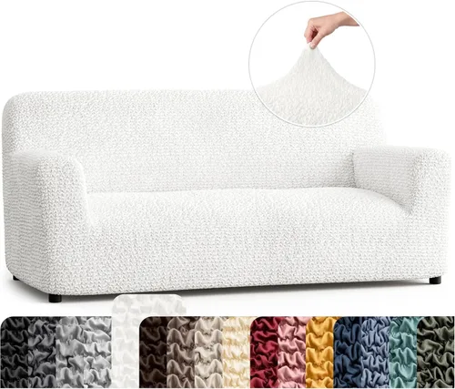 Vista 64 de PAULATO BY GA.I.CO. Funda para Silla - Funda para Sillón - Funda para Sillón - Funda de Tela Suave - Protector de Muebles Elegante de Ajuste Ceniza
