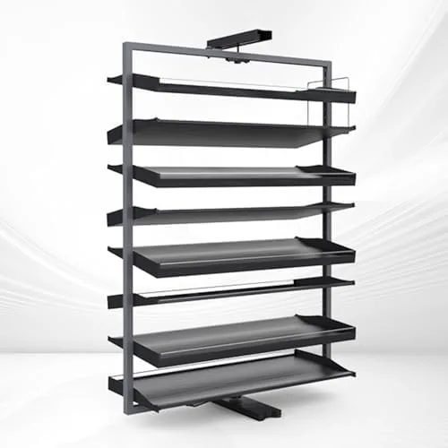 Vista 25 de 360-Degree Rotating Shoe Organizer Cabinet, Stylish Hidden Storage Solution for Entryway & Living Room, Space-Saving Design, 72x67.2cm/28.3x26.5in
