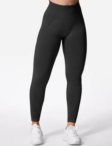 Vista 2 de YEOREO - Leggings de entrenamiento sin costuras de cintura alta para mujer, pantalones de yoga con contorno estilo sonrisa, mallas atléticas