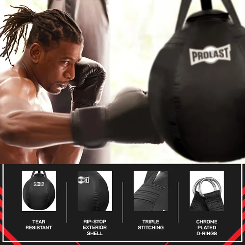 Vista 3 de Wrecking Ball - Saco de boxeo pesado para adultos, hook y uppercut, Body Snatcher, boxeo, MMA, Muay Thai, 65 libras, clásico
