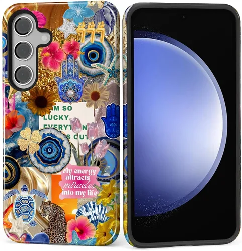Vista 98 de Funda para Samsung Galaxy S23, Funda Híbrida Resistente 2 en 1 de Cuerpo Completo Resistente a Golpes con Protección Brillante para Samsung Galaxy