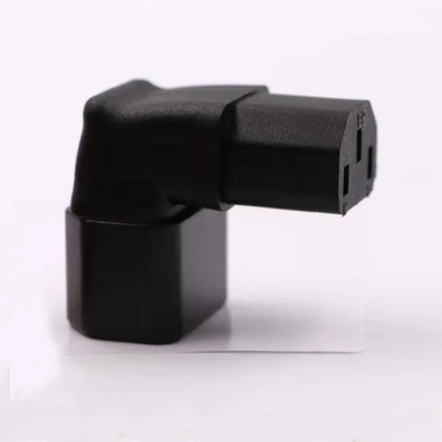 Vista 4 de Adaptador de corriente IEC C14 a C13 PDU/enchufe hacia abajo 90 grados para montaje en pared LCD TV paquete de 2 Negro/paquete de 2 (abajo)