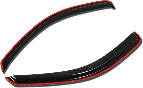 Vista 21 de Auto Dynasty 2 piezas viseras de ventana con cinta adhesiva protector de lluvia compatible con Dodge Stratus Chrysler Sebring 2001-2005 Cupé de 2