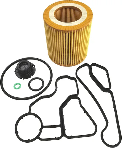 Vista 2 de Kit de sellos de enfriador de carcasa de adaptador de filtro de aceite del motor para BMW 128i 135i 323i 325xi 328i xDrive 328xi 330i 330xi 335i