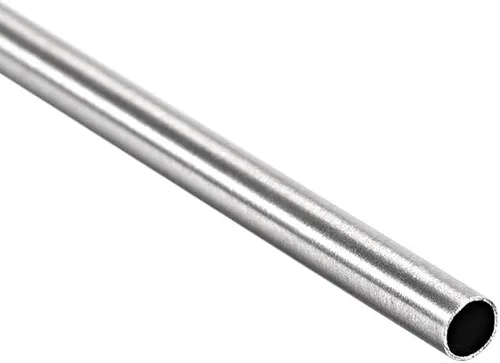 Vista 3 de uxcell Tubo redondo de acero inoxidable 304 0.118 in OD 0.008 in espesor de pared 9.843 in de longitud Tubo recto sin costura 2 piezas