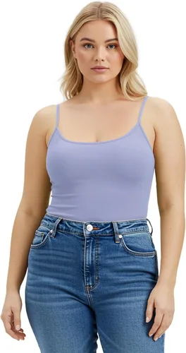 Vista 198 de Emmalise Camisola larga casual básica para mujer, con tirantes ajustables, top en capas