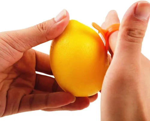 Vista 3 de AKOAK 10 unidades de limón doméstico, pelador de naranjas, se pueden utilizar para pelar naranjas y limones u otras frutas cítricas y otras