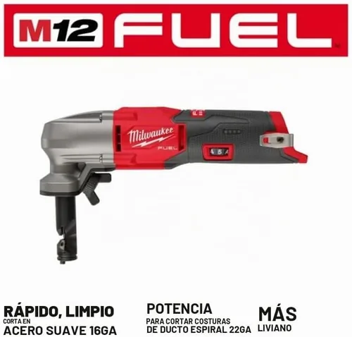 Vista 3 de Milwaukee y Milwaukee M12 FUEL 16 - Pinza de velocidad variable de calibre 16, solo herramienta