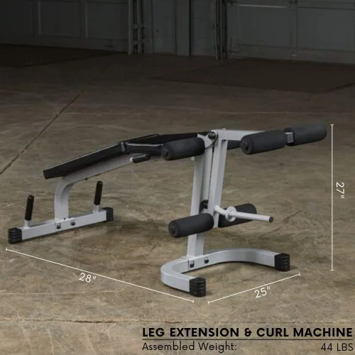 Vista 3 de Body-Solid Máquina de extensión y rizado de piernas Powerline