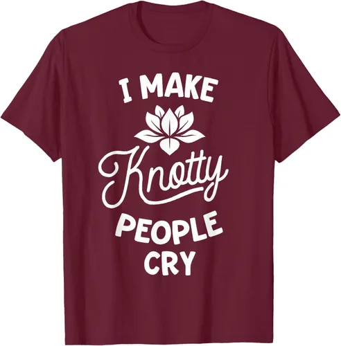 Vista 16 de Camiseta divertida de terapia de masaje I Make Knotty People Cry, Negro, S