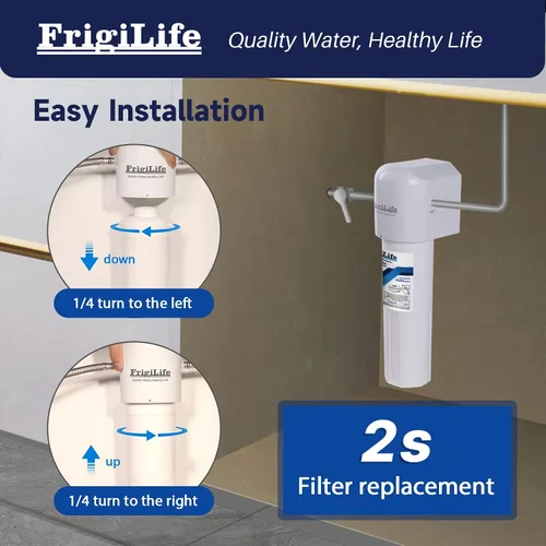 Vista 4 de Filtro de agua de repuesto para sistema de filtro de agua para debajo del fregadero, 22000 galones de ultra alta capacidad, elimina el 99% de plomo