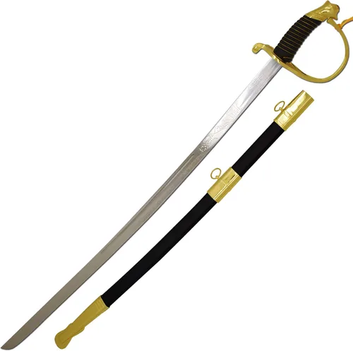 Vista 10 de Medieval Warrior Sable conmemorativo de caballería estadounidense con vaina