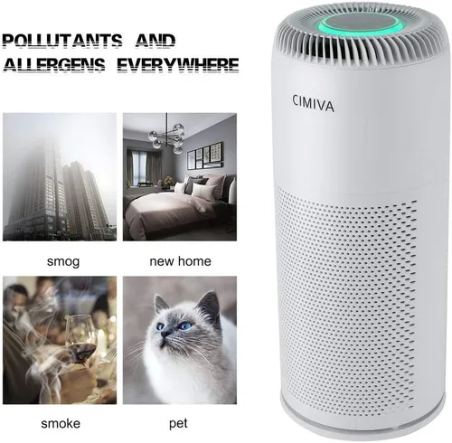 Vista 3 de Purificador de aire HEPA para el hogar, purificador inteligente de 3 etapas con alta eficiencia y filtro de carbono para habitación grande y hogar