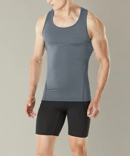 Vista 6 de HIBETY Paquete de 3 o 5 camisetas sin mangas de compresión para hombre, capa base, camisetas de compresión fresca y seca