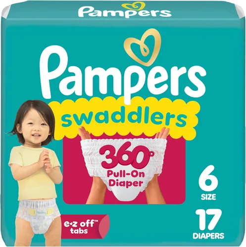 Vista 26 de Pañales Pampers - Swaddlers 360° - Talla 3, 70 unidades, hasta 100% de protección contra fugas, ajuste cómodo y seco, diseñado para cambios fáciles