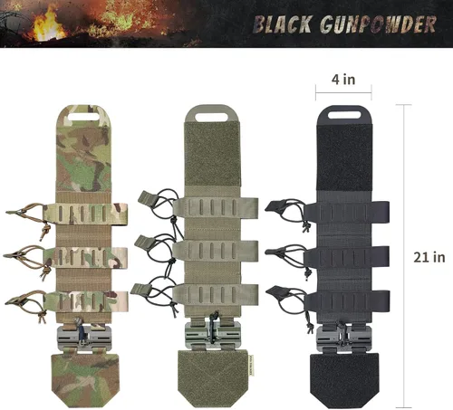 Vista 2 de Hebillas magnéticas tácticas elásticas Cummerbund de liberación rápida modelo TC1