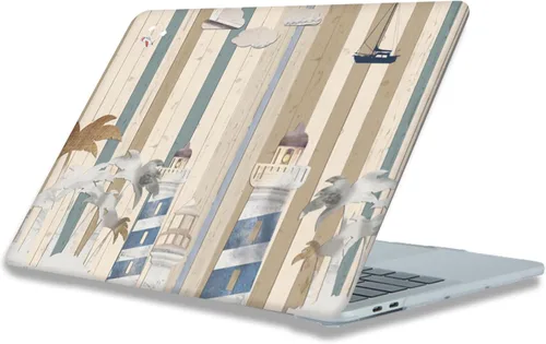 Vista 32 de Funda compatible con MacBook Air de 15 pulgadas M5 M4 M3 M2 2023 Negro (Black Lace)