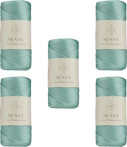 Vista 25 de Sensy Premium 2mm 229.5 metros de cuerda de poliéster 100% cordón de polipropileno Cordón de macramé 2mm Cordón para bolso de crochet Hilo