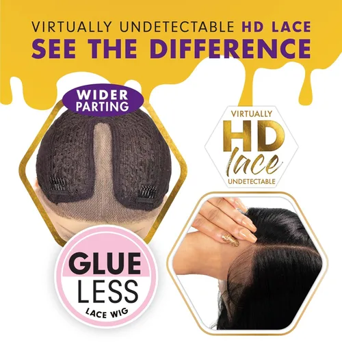 Vista 5 de Sensationnel Peluca de encaje frontal HD Butta Lace Unit 8 (1)
