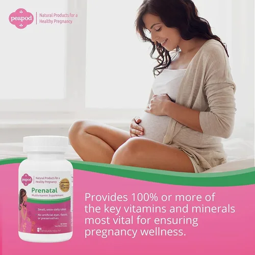Vista 3 de Fairhaven Health Peapod - Multivitamínico prenatal - 1 por día, sabor vainilla ligera, imprescindible para el embarazo para la salud de las mujeres