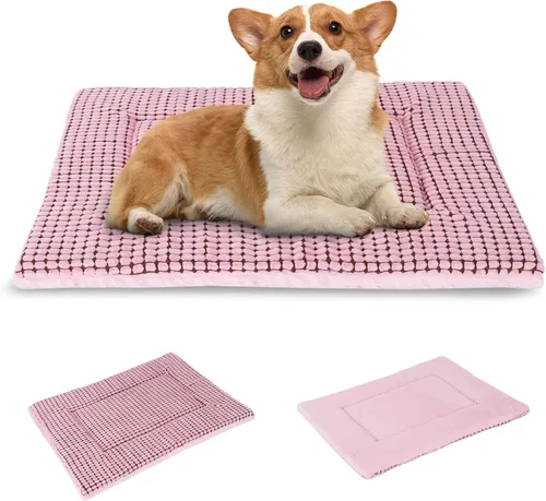 Vista 27 de BVAGSS Almohadilla Reversible para Jaula de Perro, Colchoneta de Cama para Mascotas de Espuma Viscoelástica, Colchón Suave y Cálido Lavable a