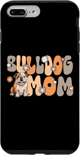 Vista 12 de Funda para iPhone 16 Bulldog Inglés Groovy World's Best English Bulldog Mom
