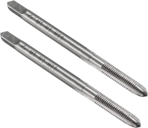Vista 11 de uxcell - Grifos métricos de máquina M0.8 x 0.2mm H2 de acero de alta velocidad con 3 hélices rectas para roscado de tornillos, herramienta