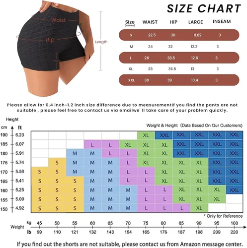 Vista 5 de Pantalones cortos de yoga para mujer, cintura alta, brasileños, texturizados, fruncidos, anticelulíticos, pantalones cortos para levantar los glúteos