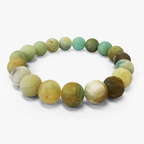 Vista 45 de Gem Avenue Handmade Round Bead Stretch Bracelet Unisex Natural Stone Beaded Jewelry for Men & Women, Elastic Wristband for Daily Wear