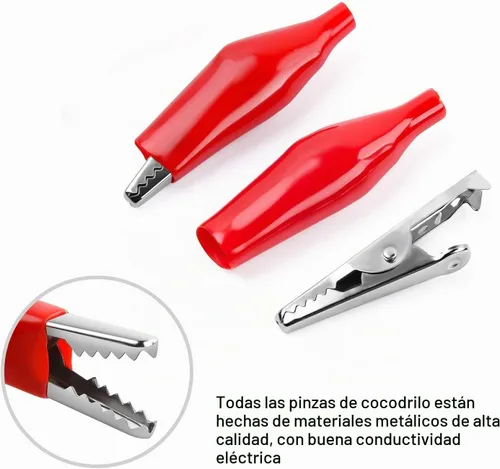 Vista 5 de Nilight - 50052R 60pcs Metal Alligator Clip Clamp Surtido de Cable de Prueba Eléctrica Abrazadera de Batería Conector de cocodrilo Conector Surtido