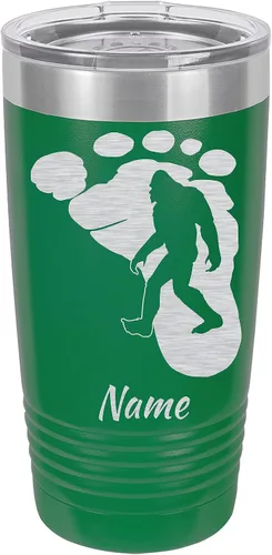 Vista 4 de 20oz Travel Tumbler Mug, Bigfoot, Sasquatch, Personalized Engraving Included